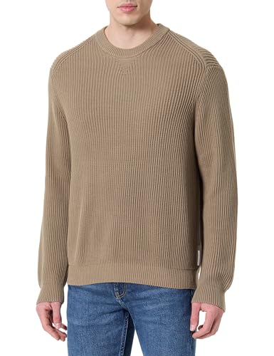 Armani Exchange Men's Utility Edge, Stitch Details Sweater, Roasted Cashew, Large von Armani Exchange