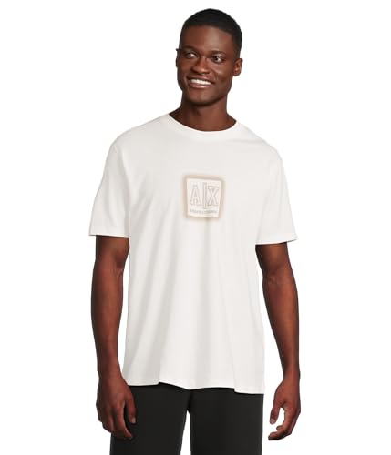 Armani Exchange Men's Utility Edge,Sustainable, Sqaure Logo,Regular Fit,White,XXL von Armani Exchange