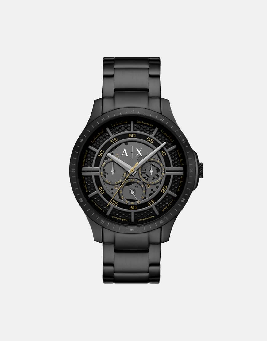 Armani Exchange - Multifunction - Armbanduhr aus Edelstahl in Schwarz von Armani Exchange