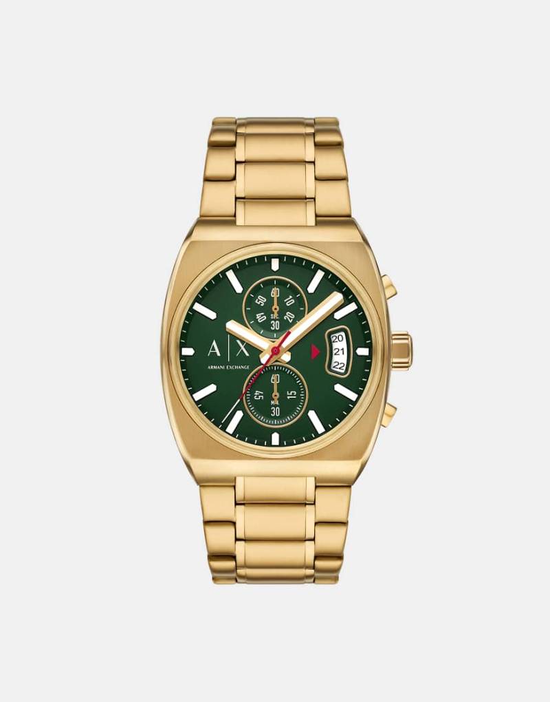 Armani Exchange - Oliver - Herren-Quarz-Chronograph aus goldfarbenem Edelstahl von Armani Exchange