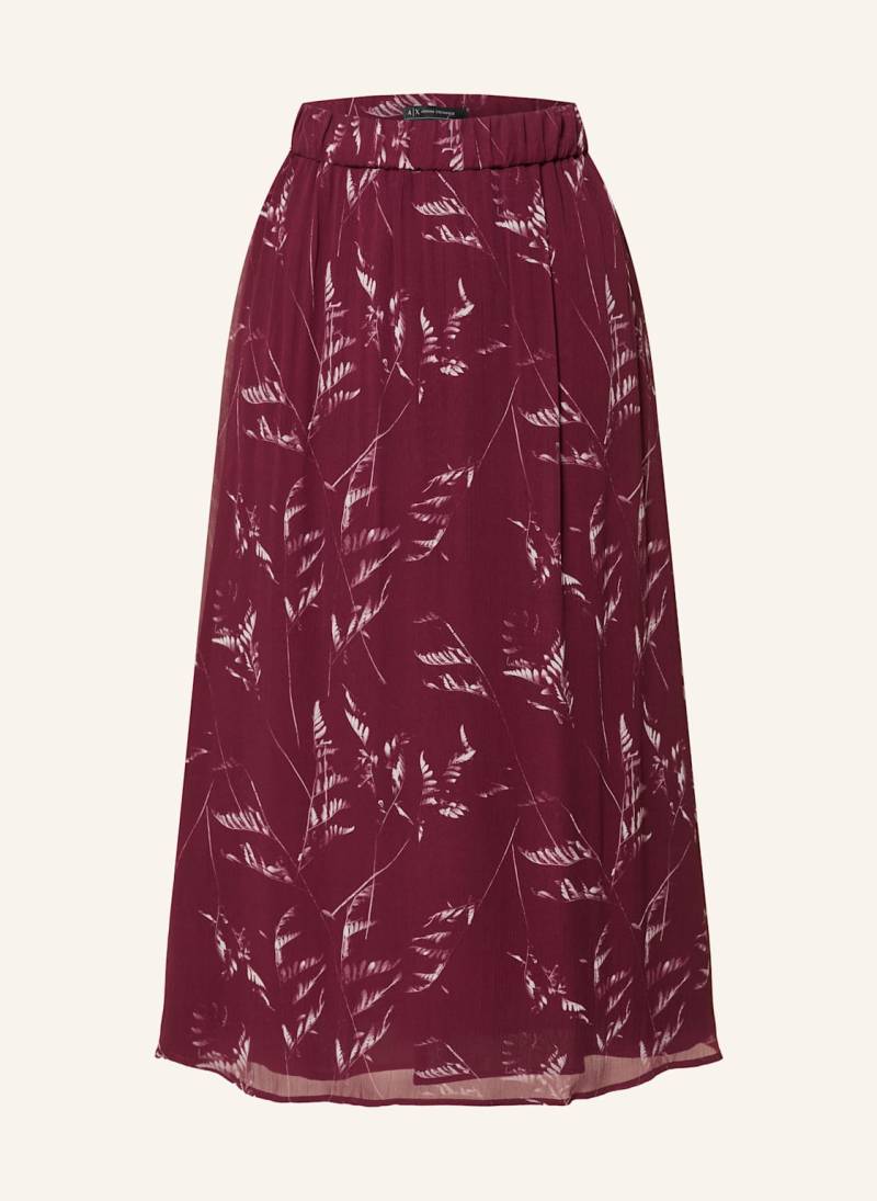 Armani Exchange Plisseerock rot von Armani Exchange