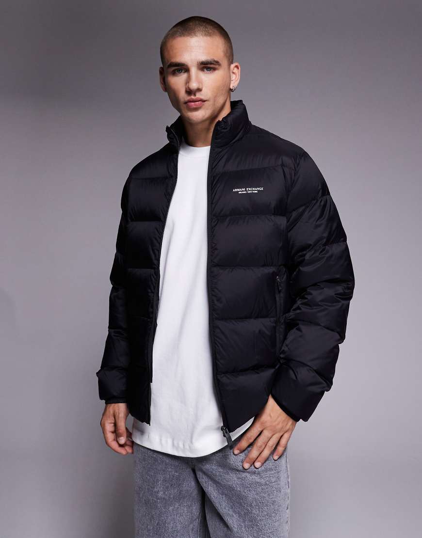 Armani Exchange - Puffer-Jacke in Schwarz von Armani Exchange