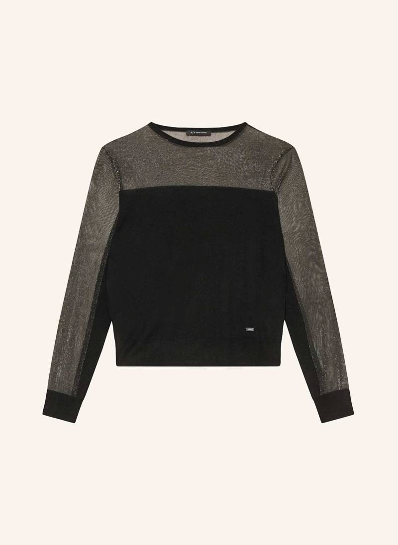Armani Exchange Pullover Mit Glitzergarn schwarz von Armani Exchange