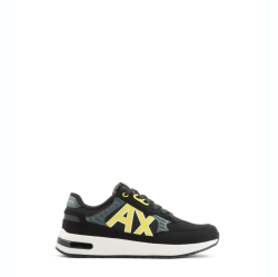 Armani Exchange Schwarze Herren-sneaker Mit Wildledereinsatz von Armani Exchange