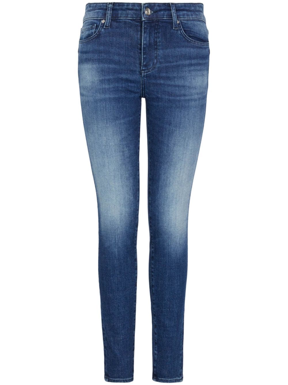 Armani Exchange Skinny-Jeans mit Logo-Patch - Blau von Armani Exchange