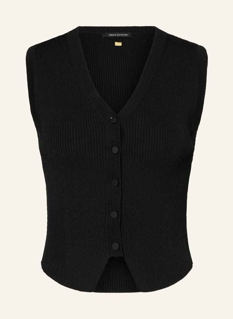 Armani Exchange Strickweste schwarz von Armani Exchange