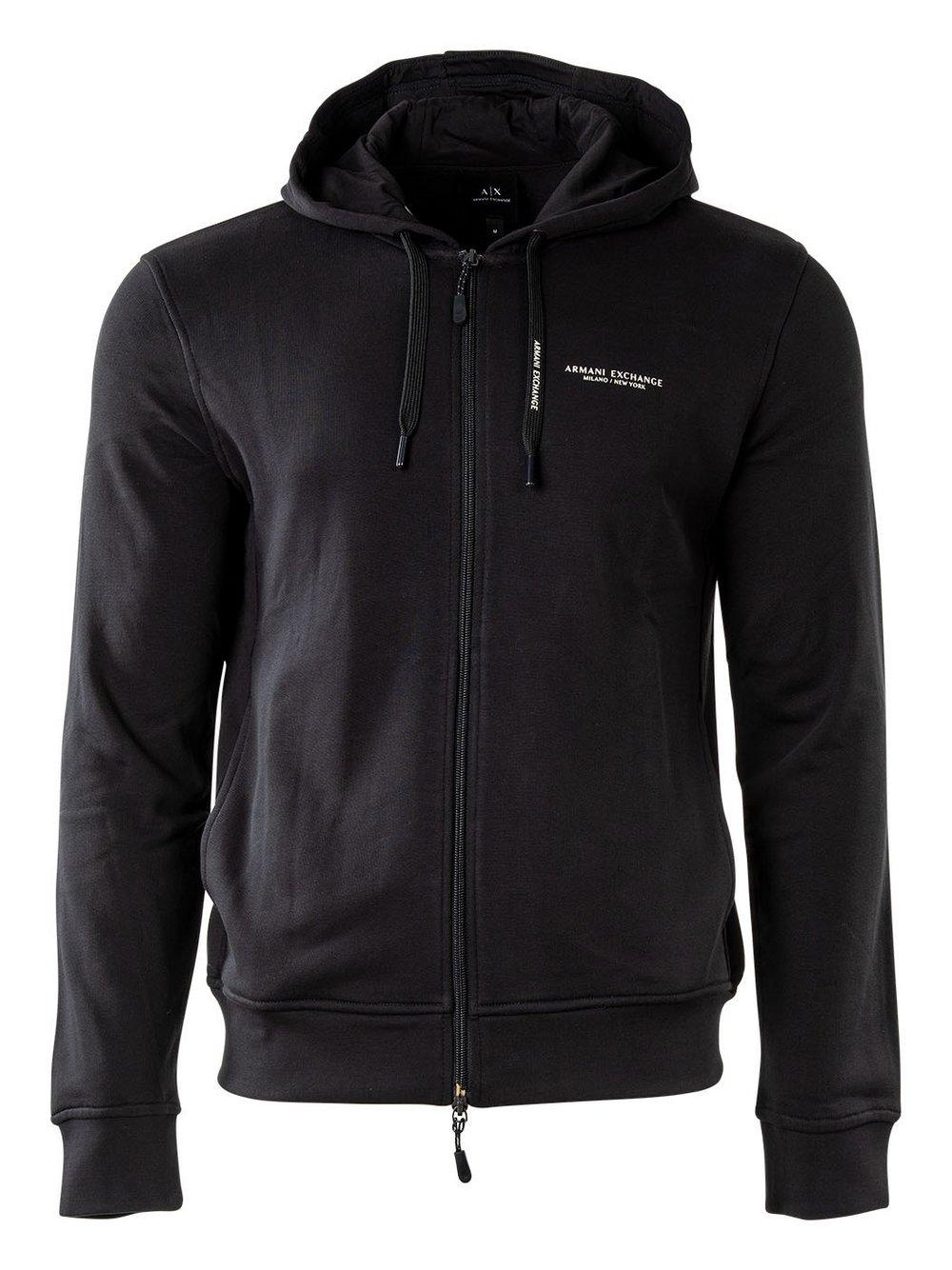 Armani Exchange Sweatjacke Herren Baumwolle Rundhals, marine von Armani Exchange