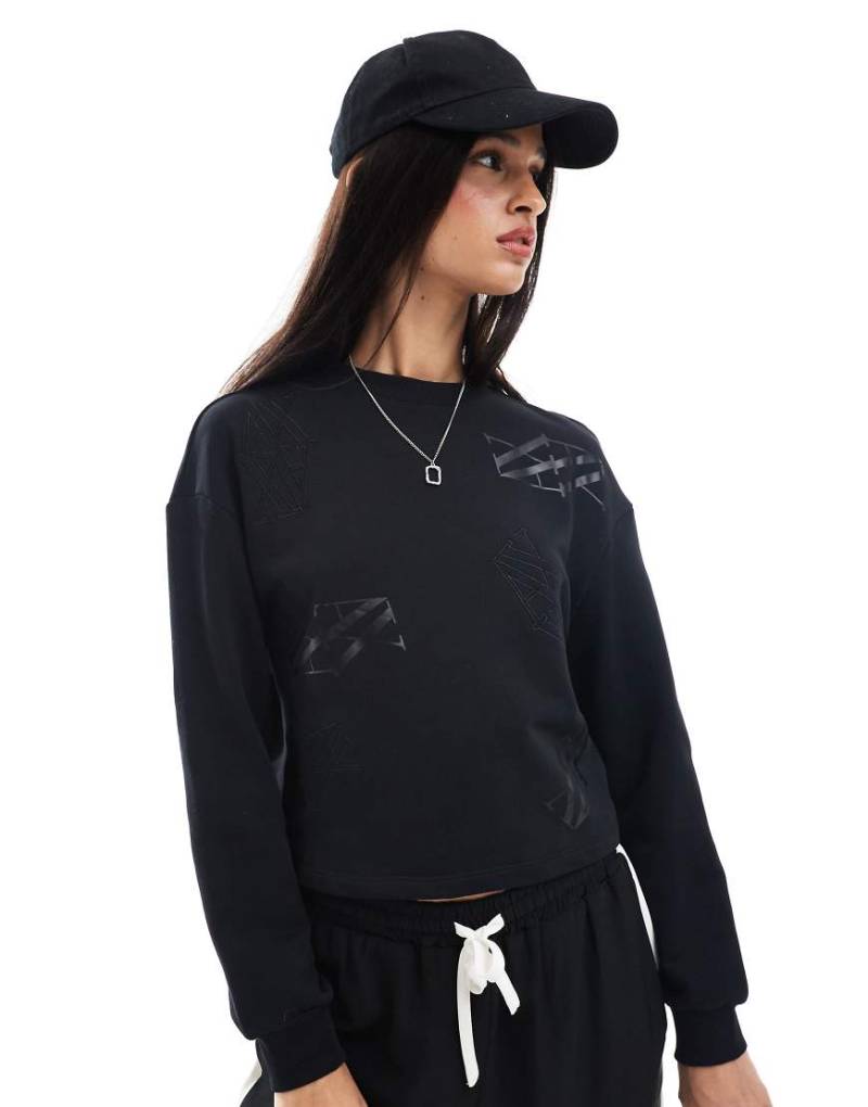 Armani Exchange - Sweatshirt in Schwarz mit Logoprint von Armani Exchange