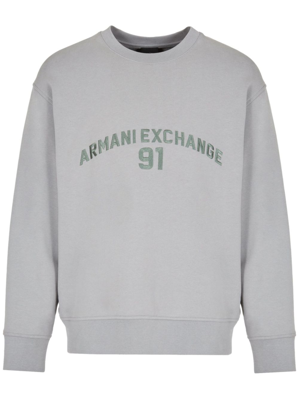 Armani Exchange Sweatshirt mit Logo-Stickerei - Grau von Armani Exchange