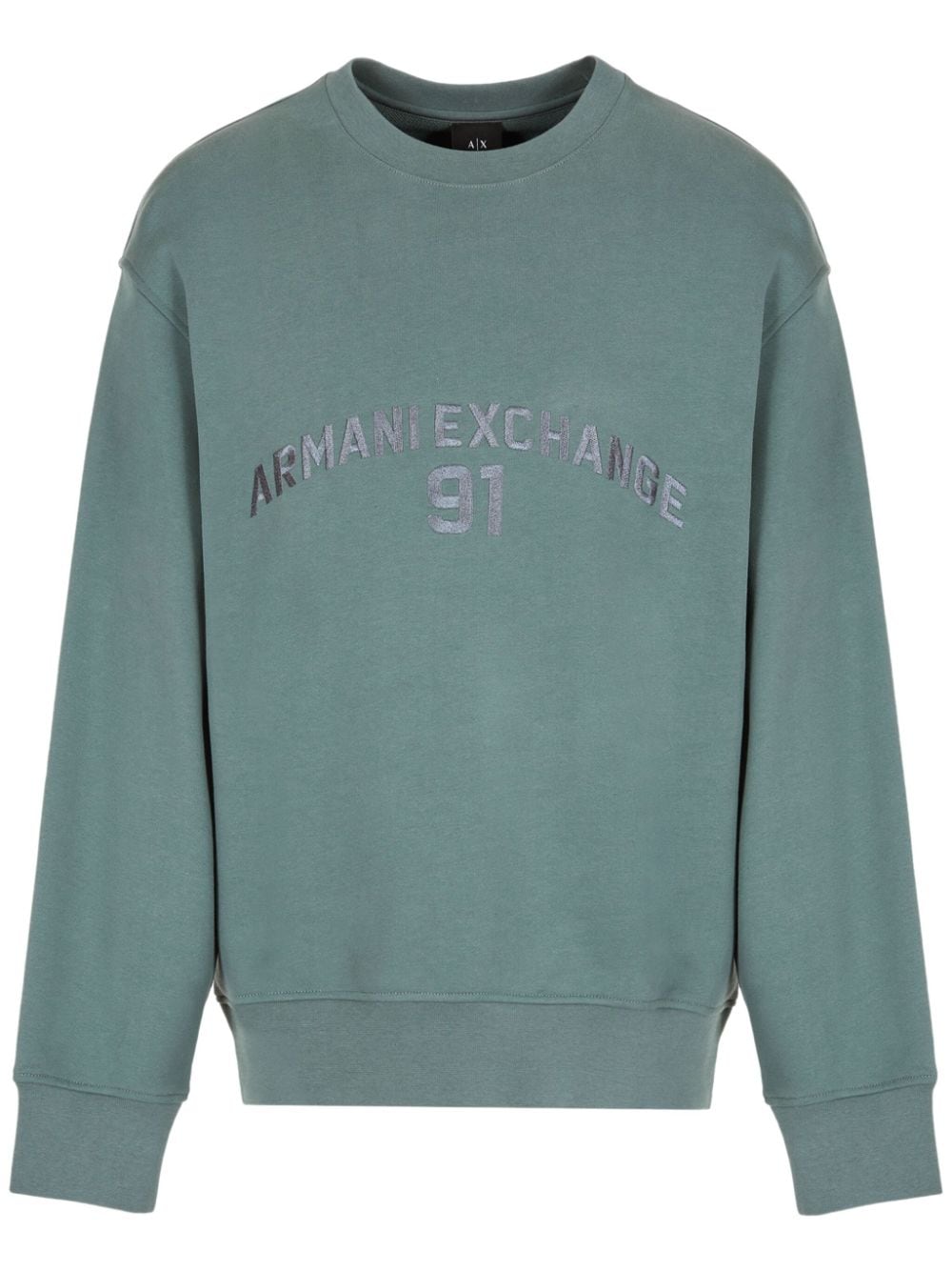 Armani Exchange Sweatshirt mit Logo-Stickerei - Grün von Armani Exchange