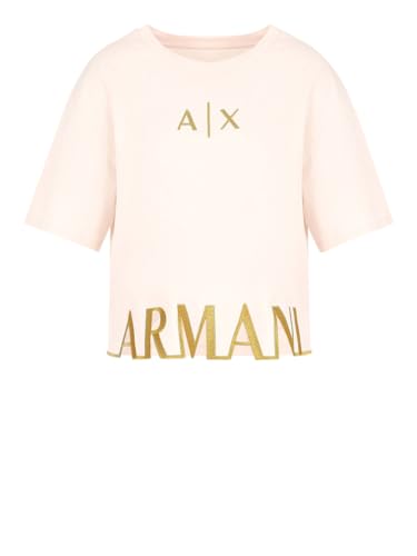 Armani Exchange T-Shirt für Damen – Rosa Modell 3DYTAGYJG3Z 100% Baumwolle, Rosa, Medium von Armani Exchange