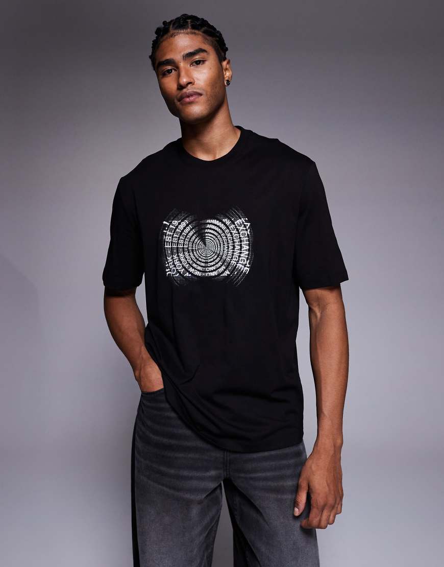 Armani Exchange - T-Shirt in Weiß mit Print von Armani Exchange