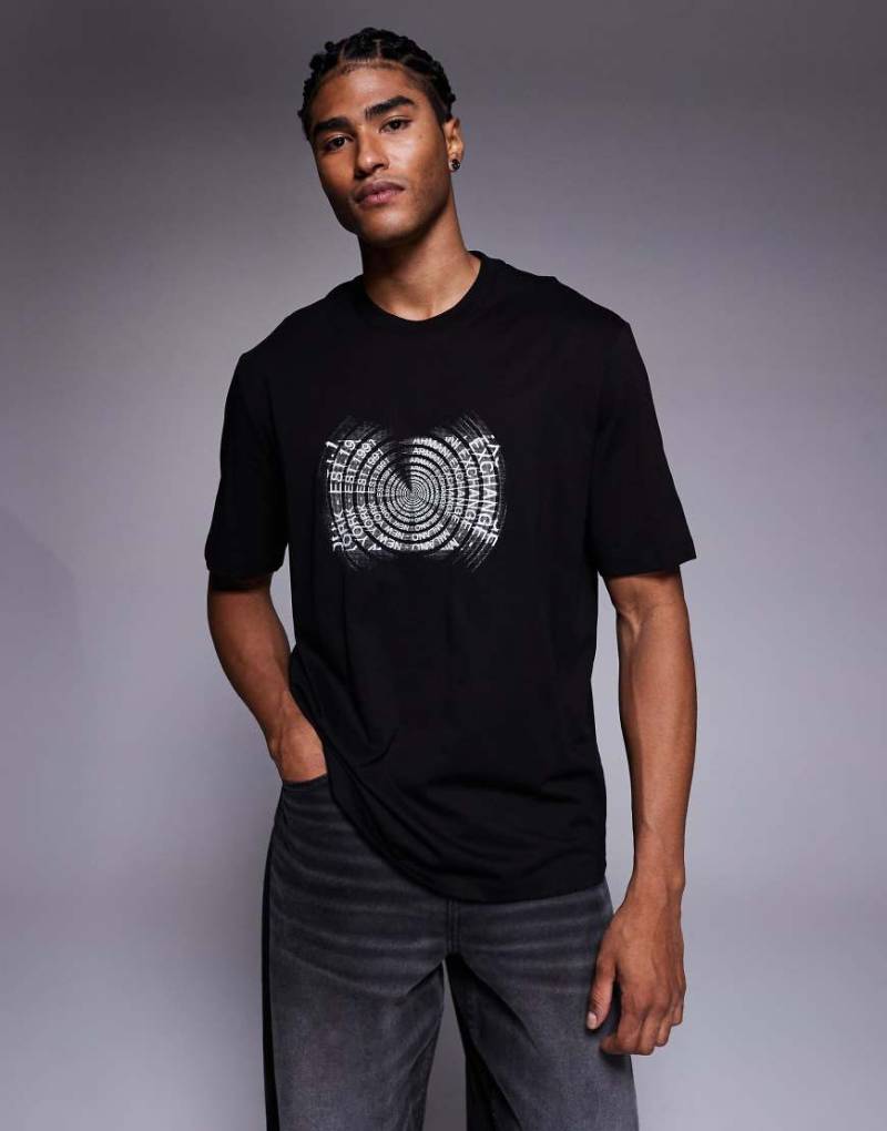 Armani Exchange - T-Shirt in Weiß mit Print von Armani Exchange