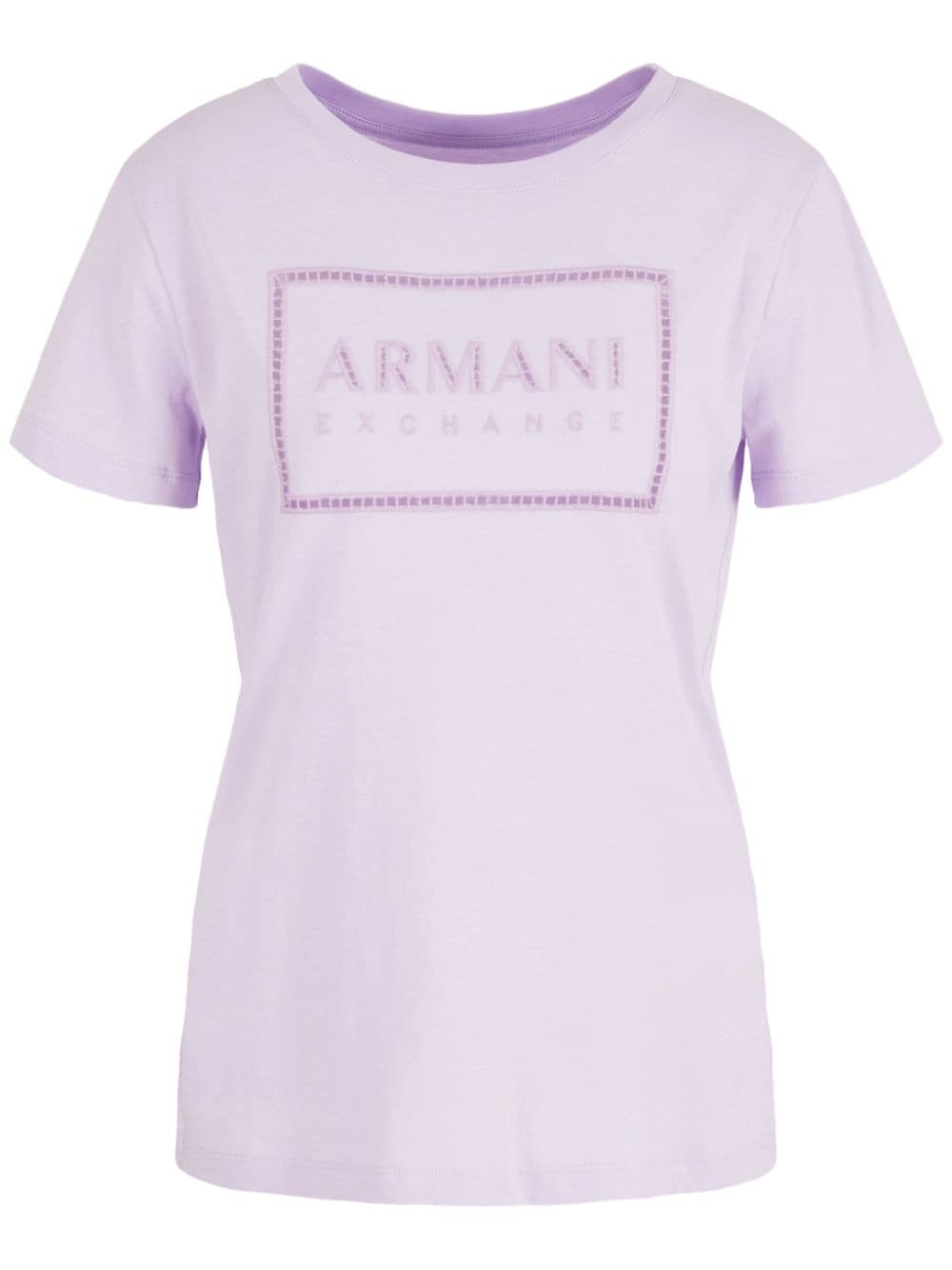 Armani Exchange T-Shirt mit Cut-Outs - Violett von Armani Exchange