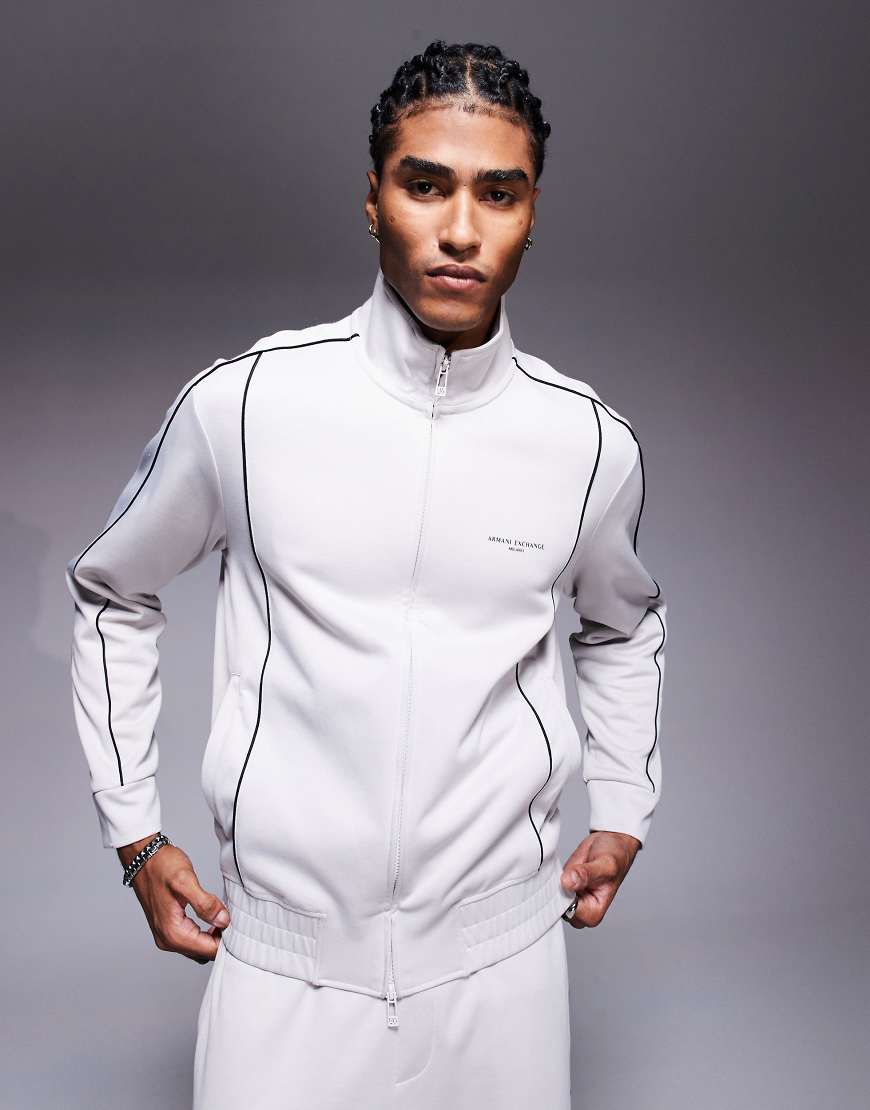 Armani Exchange - Trainingsjacke in Cremeweiß, Kombiteil von Armani Exchange