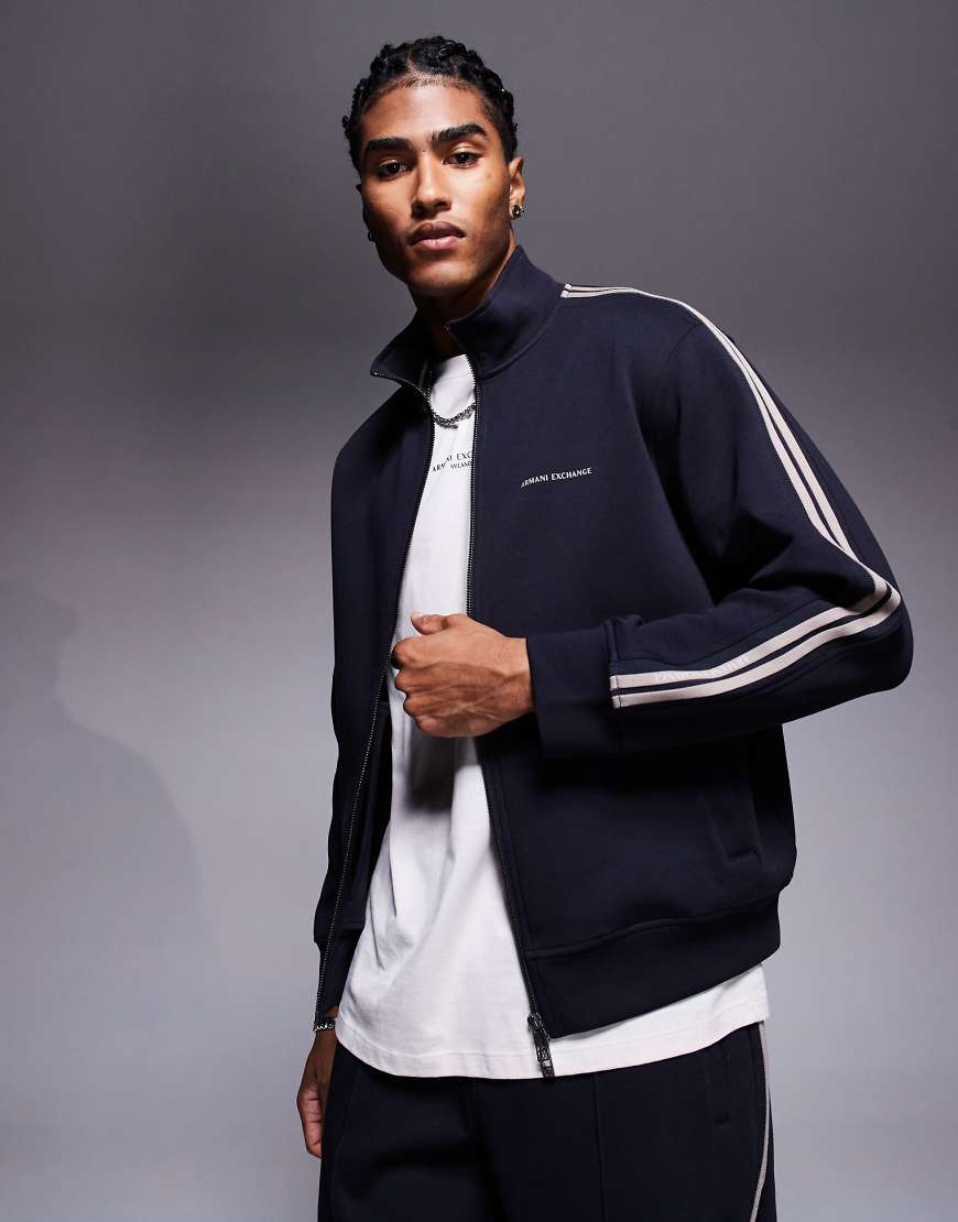Armani Exchange - Trainingsjacke in Marineblau mit Reißverschluss, Kombiteil von Armani Exchange