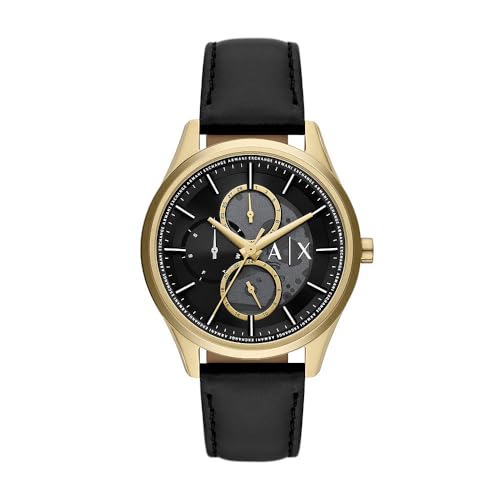 Armani Exchange Uhr für Herren Dante Quarz/Multi Uhrwerk 42 mm Gehäusegröße mit einem Lederarmband AX1876 Armani Exchange Uhr für Herren Dante Quarz/Multi Uhrwerk 42 mm Gehäusegröße mit einem Lederarmband AX1876 von Armani Exchange