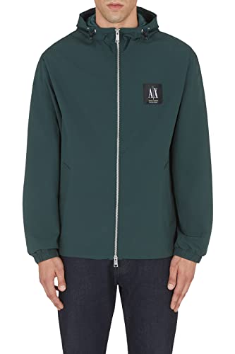 Armani Exchange Unisex Basics by Armani Nylon-Jacke Jacket, Green Gables, l von Armani Exchange