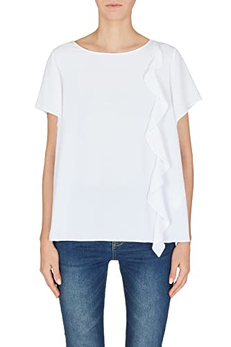 Armani Exchange Unisex Sustainable, Cross Gender Blouse, Weiß, L EU von Armani Exchange