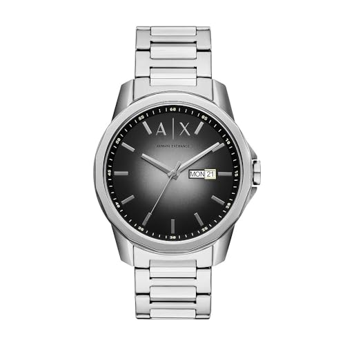 Armani Exchange Herrenuhr 44mm Silberner Edelstahl, AX1764 von Armani Exchange