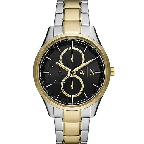Armani Exchange Herrenuhr , QuarzMultifunktionswerk, 42MM 2T Silber/Gold Edelstahlgehäuse mit einem Edelstahlarmband, AX1865 Armani Exchange Herrenuhr , QuarzMultifunktionswerk, 42MM 2T Silber/Gold Edelstahlgehäuse mit einem Edelstahlarmband, AX1865 von Armani Exchange