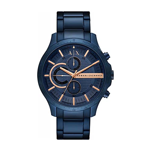 Armani Exchange Herrenuhr Chronograph Edelstahl blau, AX2430 von Armani Exchange