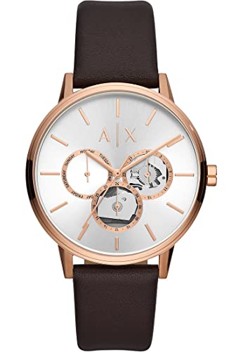 Armani Exchange Herrenuhr Multifunktionswerk Edelstahl roségoldfarben, AX2756 von Armani Exchange