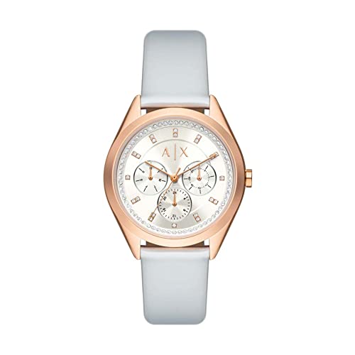 Armani Exchange Damenuhr Multifunktionswerk mindestens 50 % recycelter Edelstahl roségoldfarben, AX5660 Armani Exchange Damenuhr Multifunktionswerk mindestens 50 % recycelter Edelstahl roségoldfarben, AX5660 von Armani Exchange