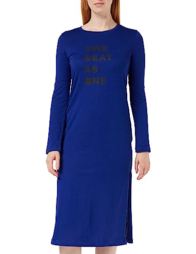 Armani Exchange Women's Sustainable, Soft Touch Casual Dress, Blue Speed, L von Armani Exchange