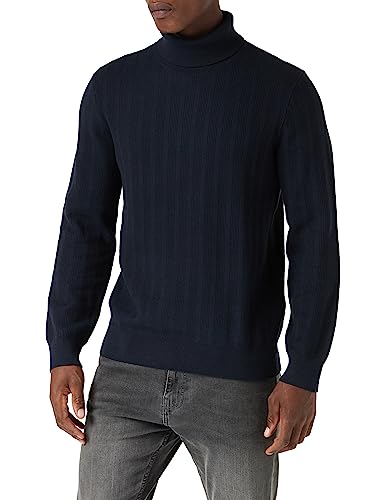 Armani Exchange We Beat as one M1J Men's Substainable, Long Sleeves, Soft Touch, Roll NeckPullover SweaterBlueExtra Small von Armani Exchange