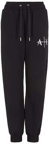 Armani Exchange Women's French Terry Logo Joggers Sweatpants, Black, X-Groß von Armani Exchange