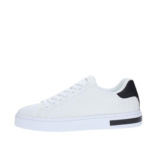 Armani Exchange Weiße Turnschuhe mit Monogramm von Armani Exchange