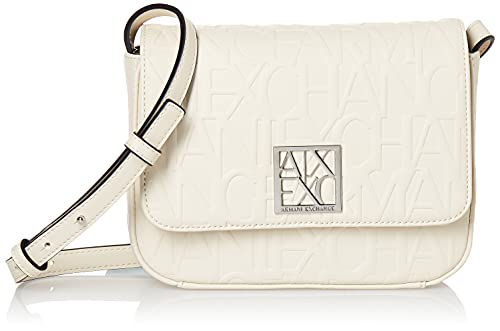 Armani Exchange Women's 942648 CC793 00010 Crossbody Medium, Ivory Ivory von Armani Exchange