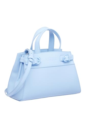 Armani Exchange Women's Capsule Milano, Cross Gender on Tone Buckle Tote M, Blue River von Armani Exchange