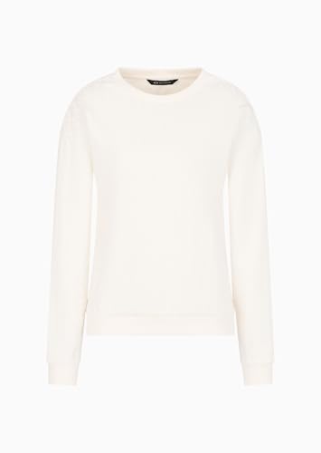 Armani Exchange Women's Cotton French Terry Sweatshrt with All Over Ax Logo Sweatshirt, Iso, L von Armani Exchange