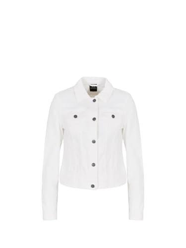 Armani Exchange Women's Essential, Buttons Logo Jacket, White Denim, M von Armani Exchange