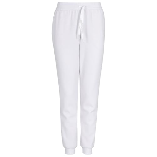 Armani Exchange Women's Essential, Logo Signature, Shiny Logo on Drawstring,Sweatpants,White,XS von Armani Exchange