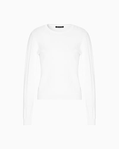 Armani Exchange Women's Essential, Sustainable, All Over Logo Pullover Sweater, Iso, M von Armani Exchange