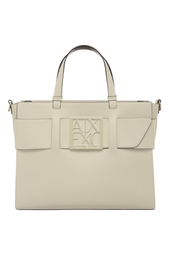 Armani Exchange Women's Essential, Susy, Square Logo Big Tote, Dusty Ground von Armani Exchange