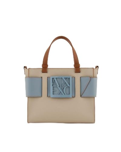 Armani Exchange Women's Essential, Susy, Square Logo Medium Tote, Pisco/Dry Gin von Armani Exchange
