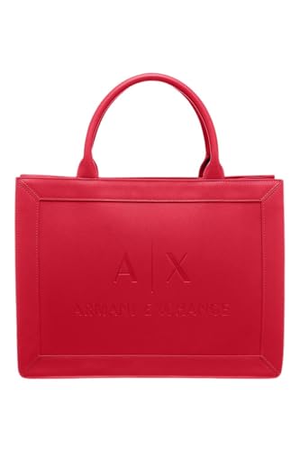 Armani Exchange Women's Layla, Big Front Logo, Zipped, internal Pocket Tote Bag, Passion-Passion von Armani Exchange