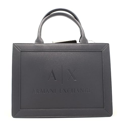 Armani Exchange Women's Layla, Big Front Logo, Zipped, internal Pocket Tote Bag, Racing-Racing von Armani Exchange
