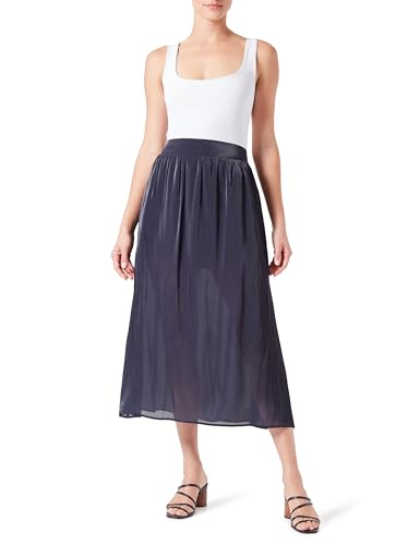 Armani Exchange Women's Route 66, Shiny Texture Skirt, Blueberry, L von Armani Exchange