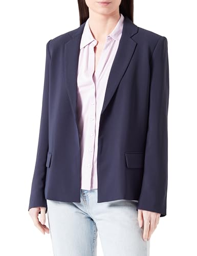 Armani Exchange Women's Sustainable, Classic Style, Internal Logo Patch,Blazer,Blue,6 von Armani Exchange