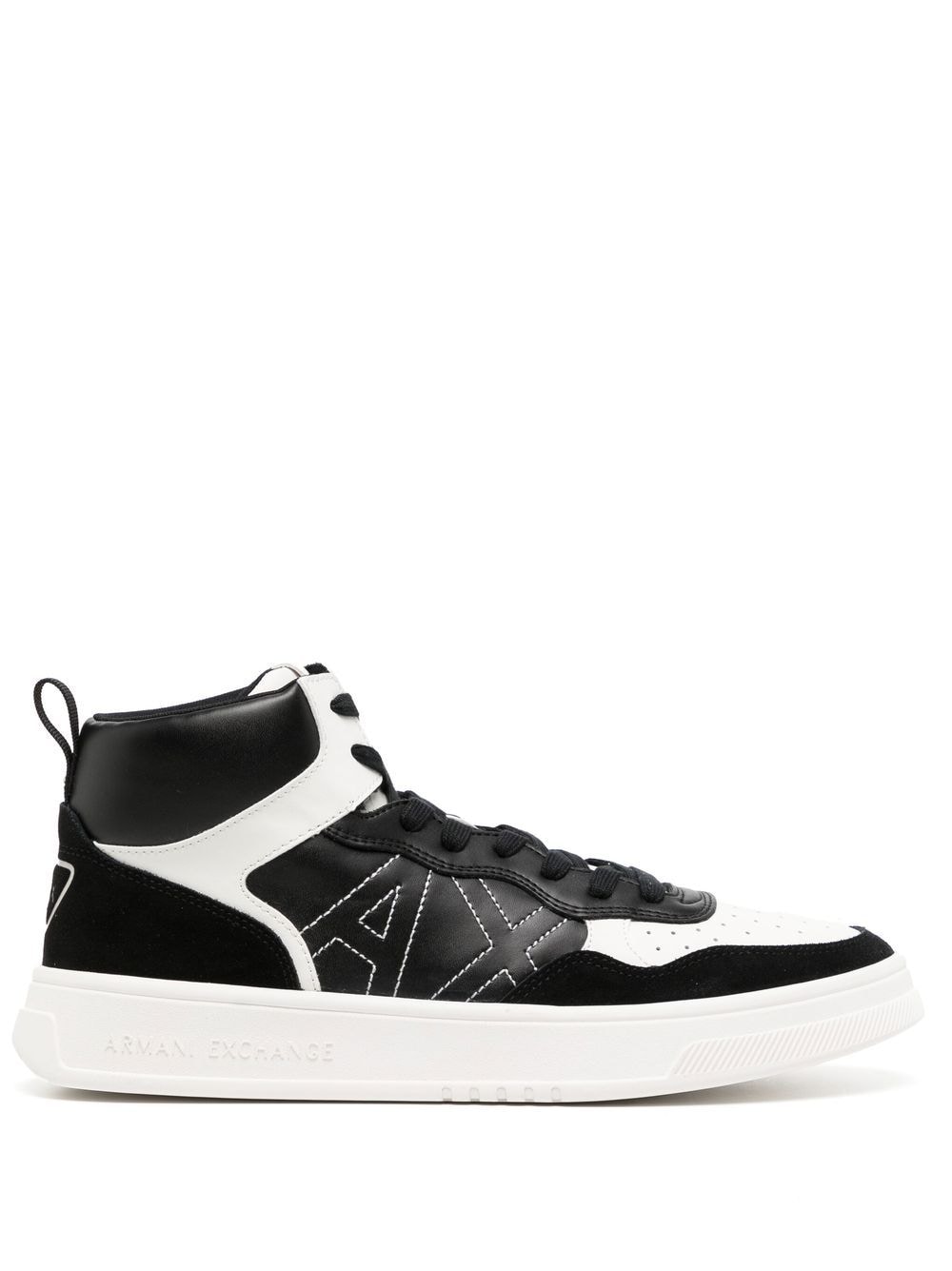 Armani Exchange Zweifarbige High-Top-Sneakers - Schwarz von Armani Exchange