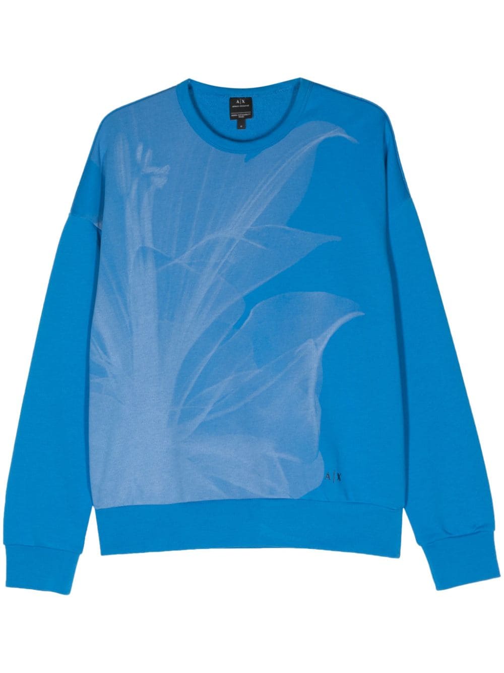 Armani Exchange Sweatshirt mit abstraktem Print - Blau von Armani Exchange