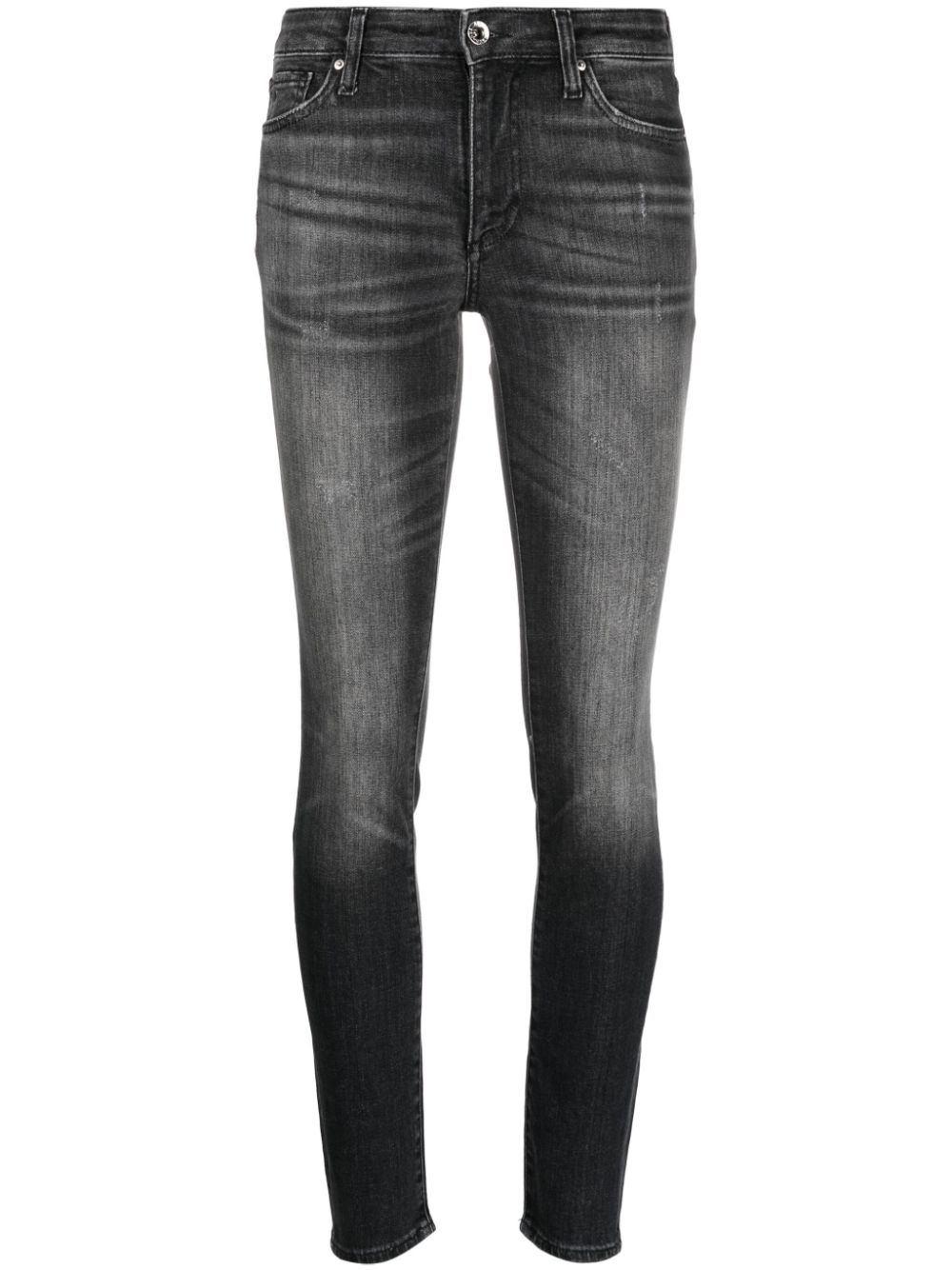 Armani Exchange Skinny-Jeans mit Logo-Patch - Schwarz von Armani Exchange