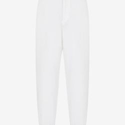 Weiße Armani Exchange Stretch Leinenhose von Armani Exchange
