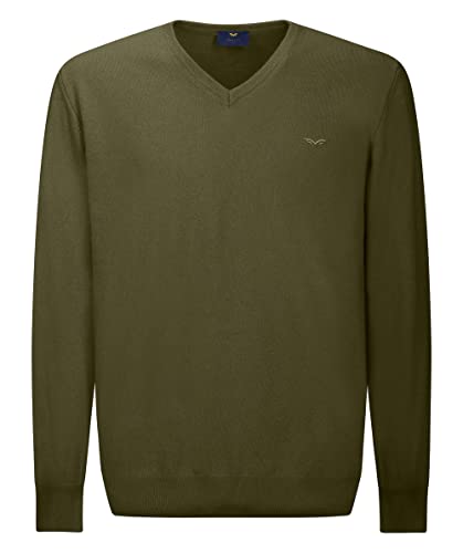 Armata di mare Herren V-Ausschnitt Pullover, Dunkle Olive, Large von Armata di Mare