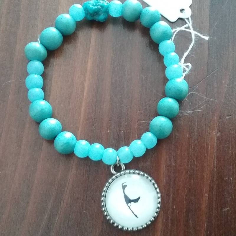 Sylt Armband Türkis Holzperlen Und Glasperlen von Armbandfrau